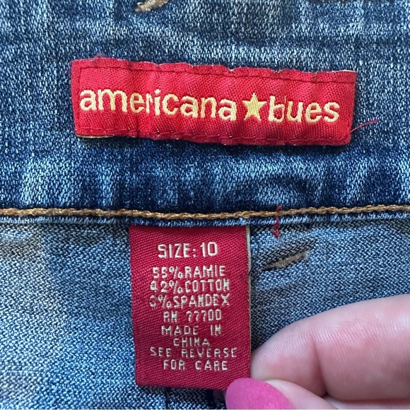 American Blues Vintage Y2K Bootcut Jeans. Size: 10. Medium Wash. - Picture 6 of 8